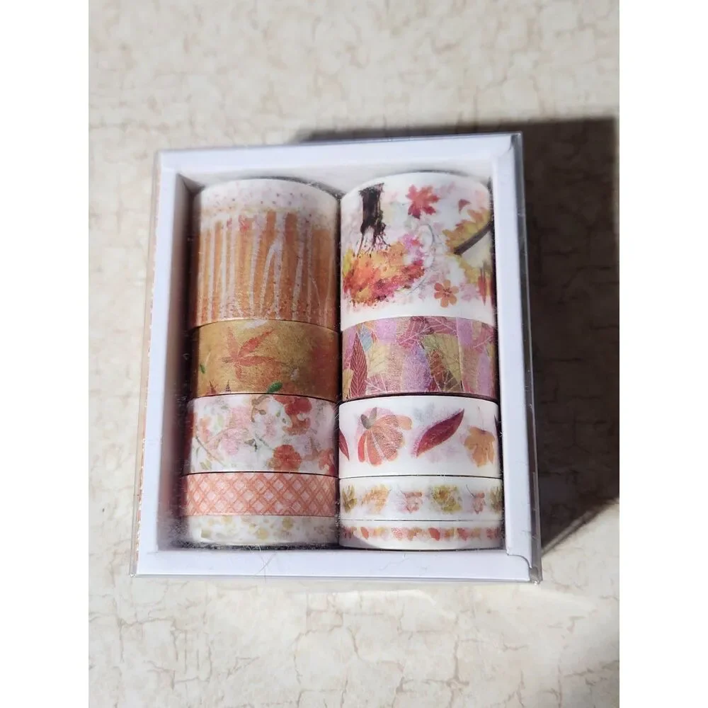 Orange Fall Washi Tape Trees Plants Autumn Kawaii